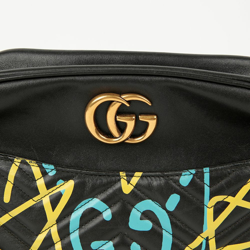 GUCCI GG Marmont Ghost Graffiti 小號單肩包-2