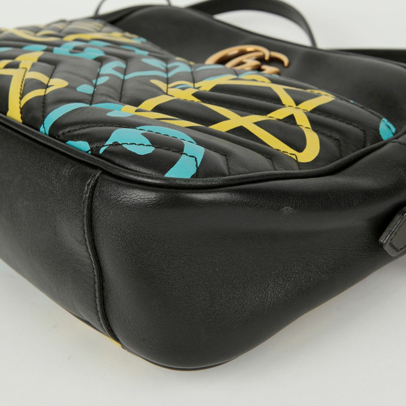 GUCCI GG Marmont Ghost Graffiti 小號單肩包-9