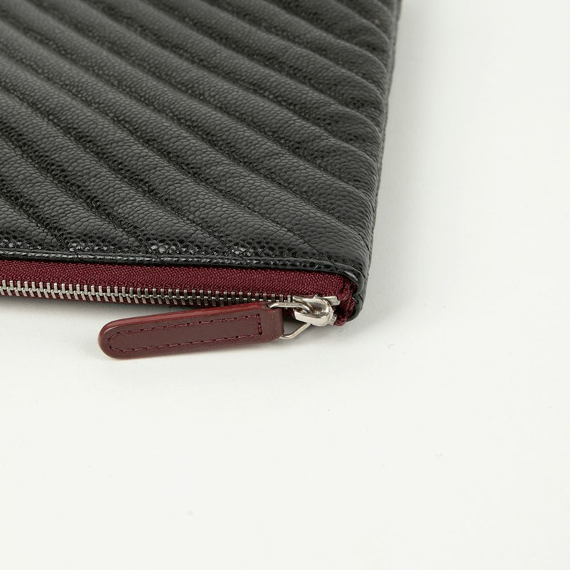 CHANEL Caviar Skin 經典大手拿包 A82552-6