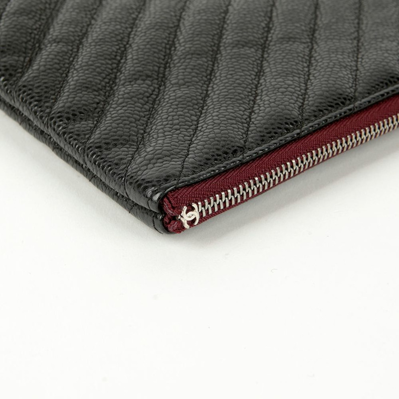 CHANEL Caviar Skin 經典大手拿包 A82552-7