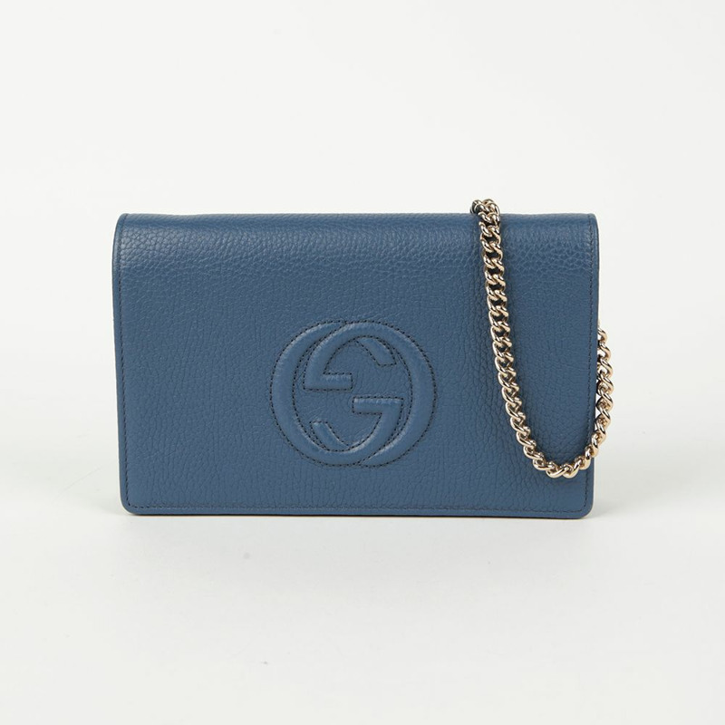 GUCCI 互扣式 Soho 鏈條單肩斜背包-1