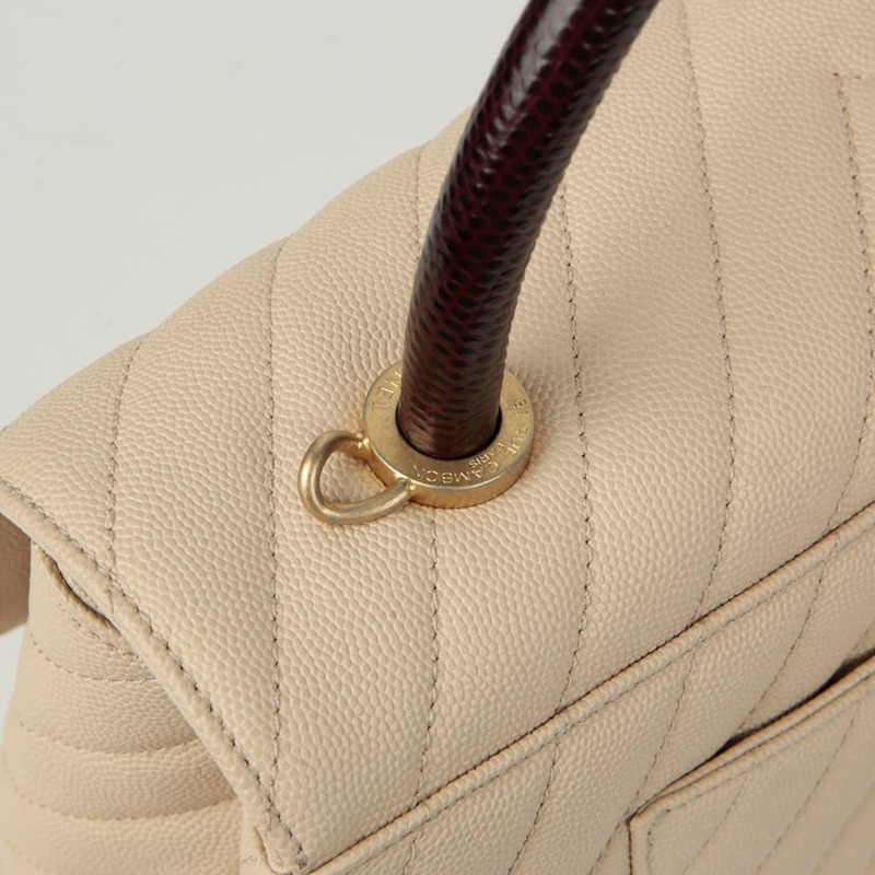 CHANEL Caviar Skin Coco Handle 中型托特單肩包 A92991-6