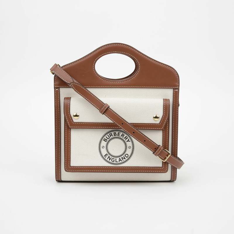 【包稅】BURBERRY 口袋迷你手提單肩包-1
