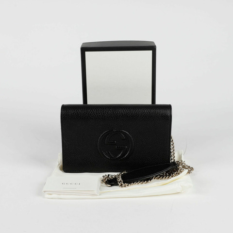GUCCI 互扣式 Soho 鏈條單肩斜背包