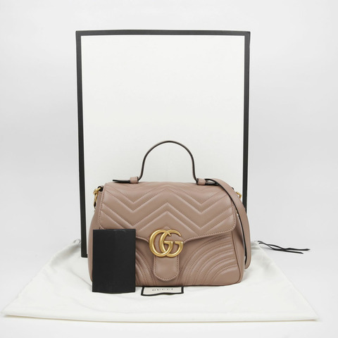 GUCCI GG Marmont 小號頂部提把托特單肩包