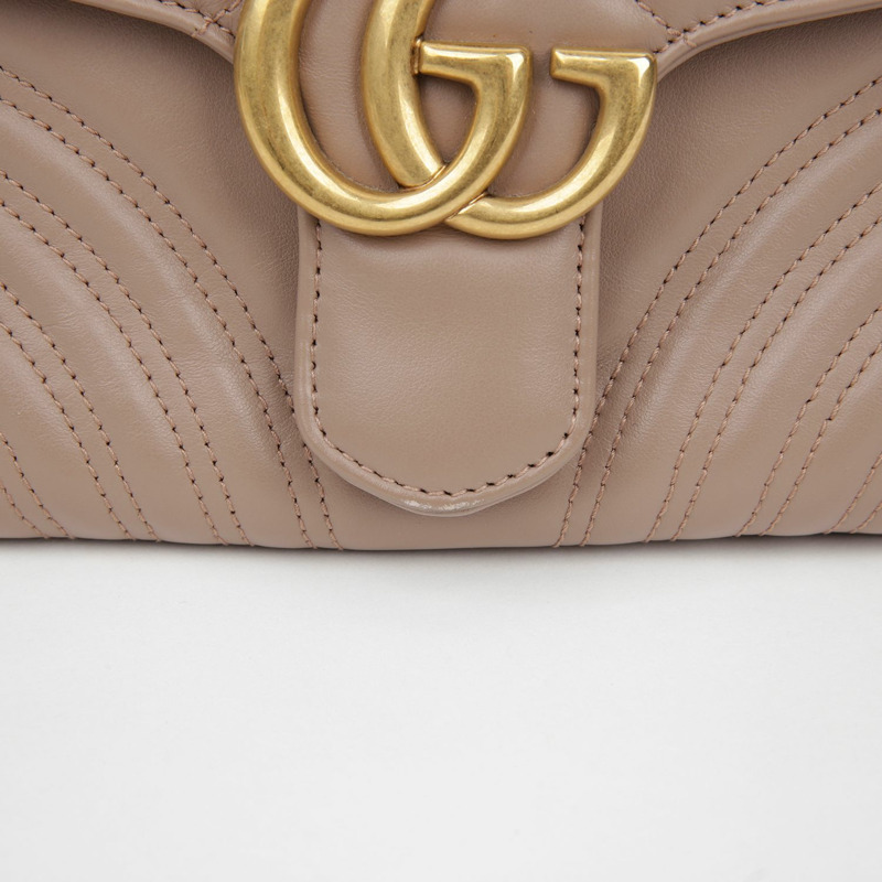 GUCCI GG Marmont 小號頂部提把托特單肩包-2