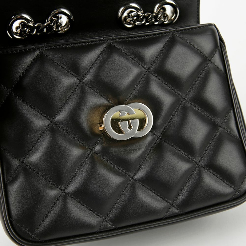 【包稅】GUCCI 裝飾迷你鏈條單肩包-9