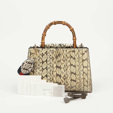 GUCCI Nympheas 竹製手提包與單肩包