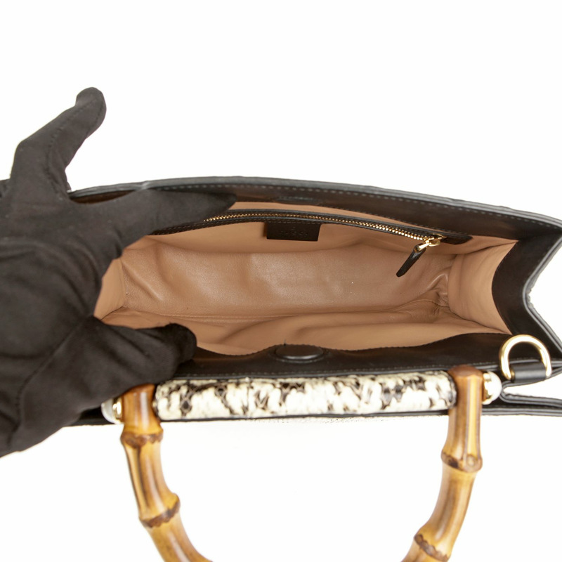 【包稅】GUCCI 睡蓮竹製手提包與肩背包-6