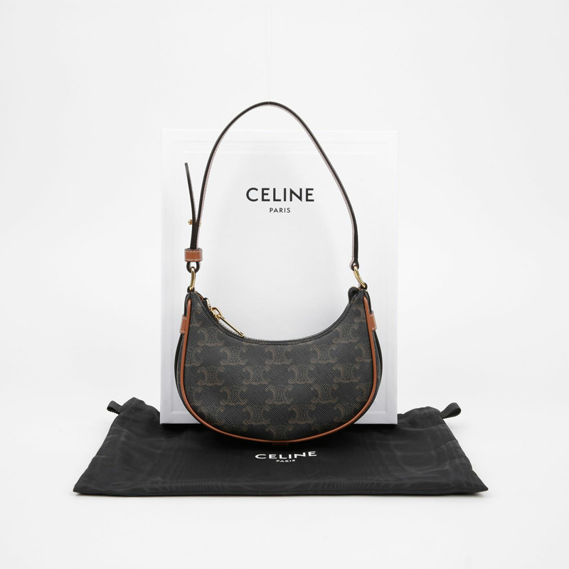 CELINE 10I602DS1 Ava 迷你 Hobo 單肩包-0