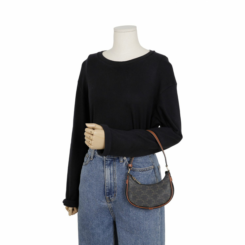 CELINE 10I602DS1 Ava 迷你 Hobo 單肩包-7