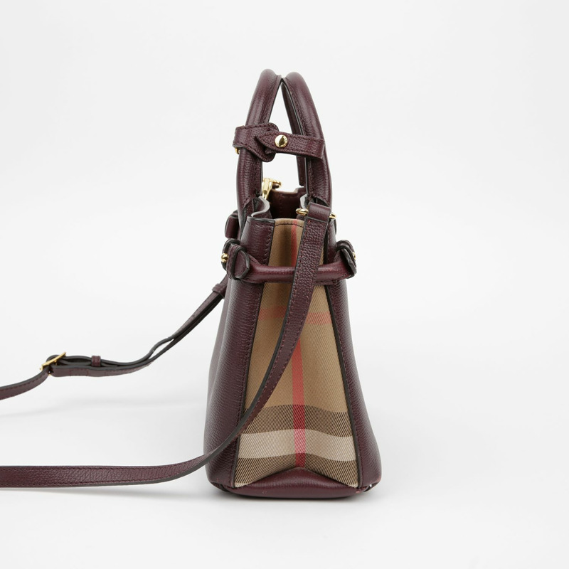 BURBERRY Banner 小號托特單肩包-4