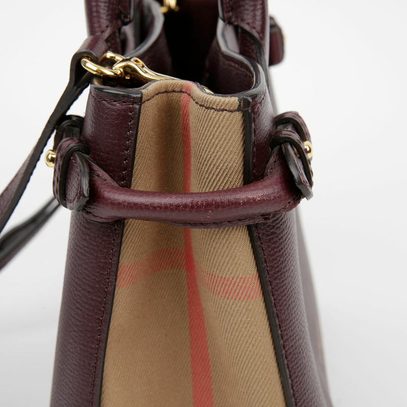 BURBERRY Banner 小號托特單肩包-5