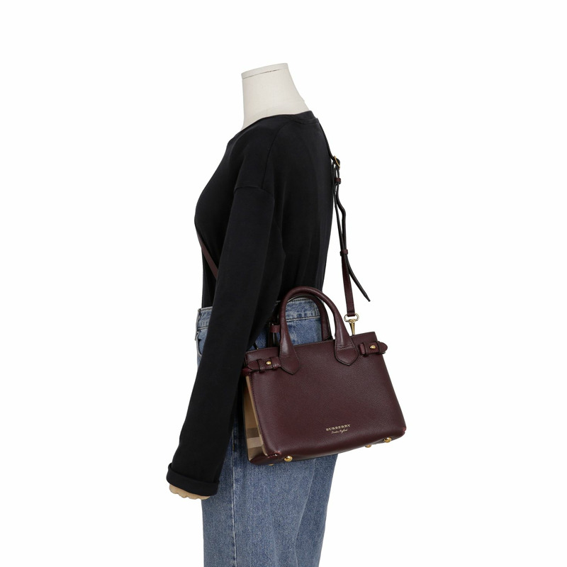 BURBERRY Banner 小號托特單肩包-15