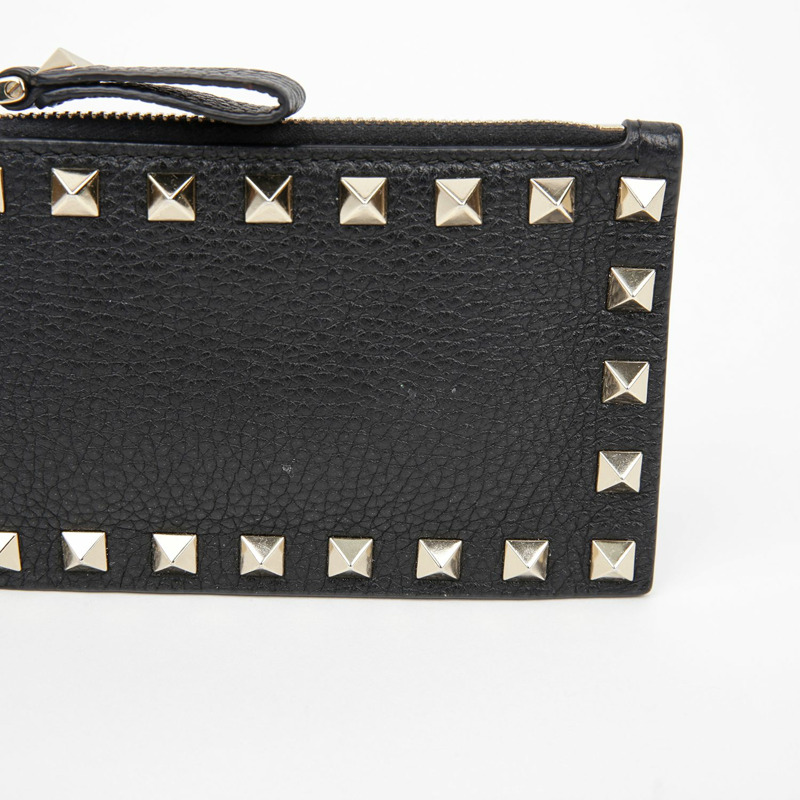VALENTINO Rockstud 拉鍊卡包錢包-2
