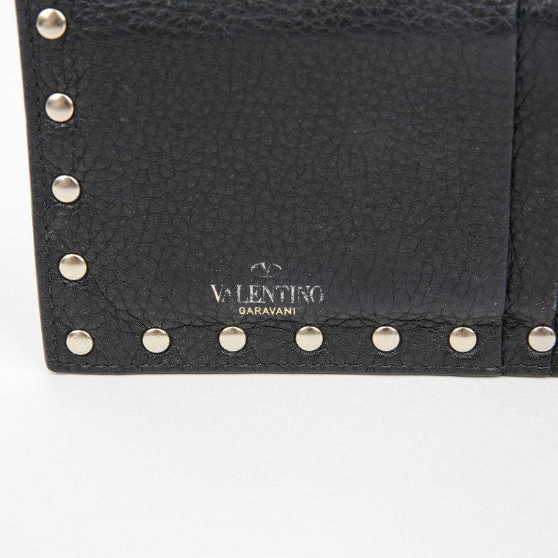 VALENTINO Rockstud 拉鍊卡包錢包-4