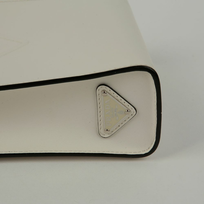 【包稅】PRADA 壓花Logo小號手提單肩包-6