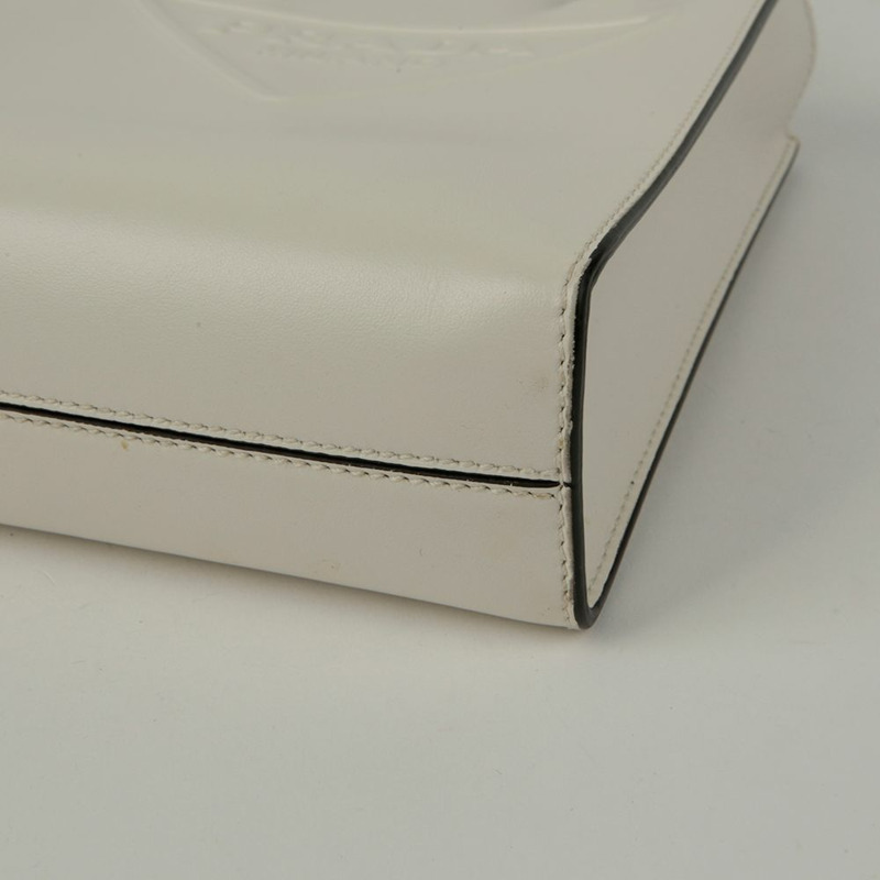 【包稅】PRADA 壓花Logo小號手提單肩包-8