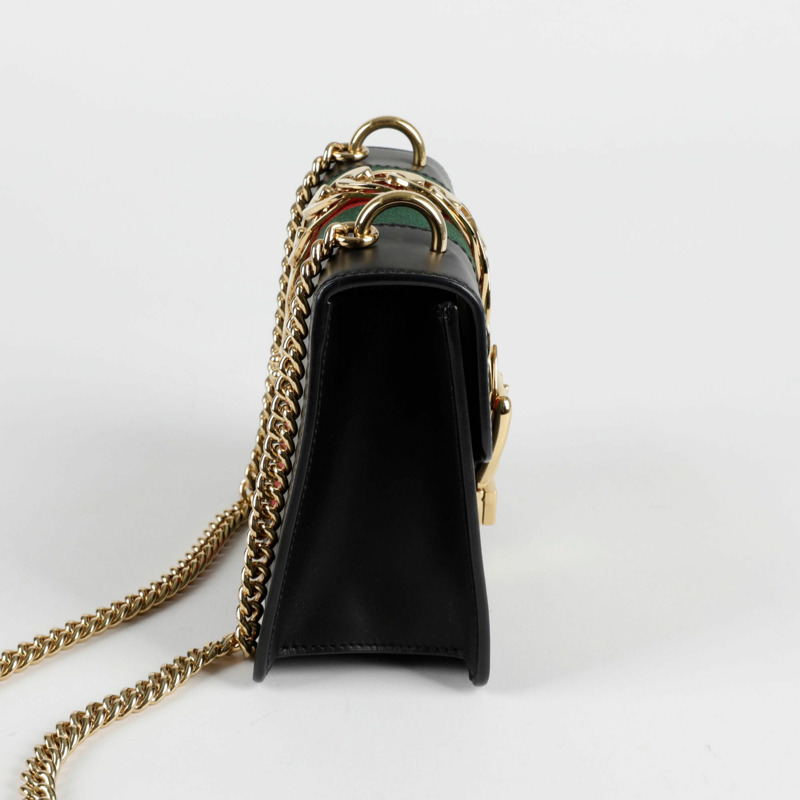 GUCCI 銀色迷你肩斜背包-5