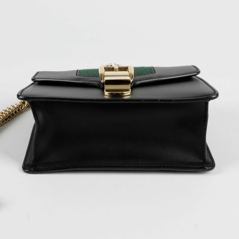 GUCCI 銀色迷你肩斜背包-6