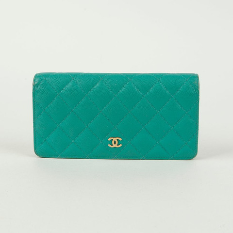 CHANEL Caviar 永恆經典翻蓋長錢包