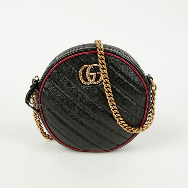 GUCCI 550154 Marmont 迷你圓形單肩斜背包-1