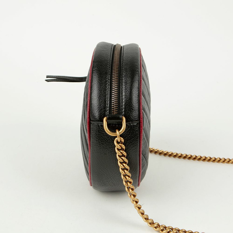 【包稅】GUCCI 550154 Marmont 迷你圓形單肩斜背包-4