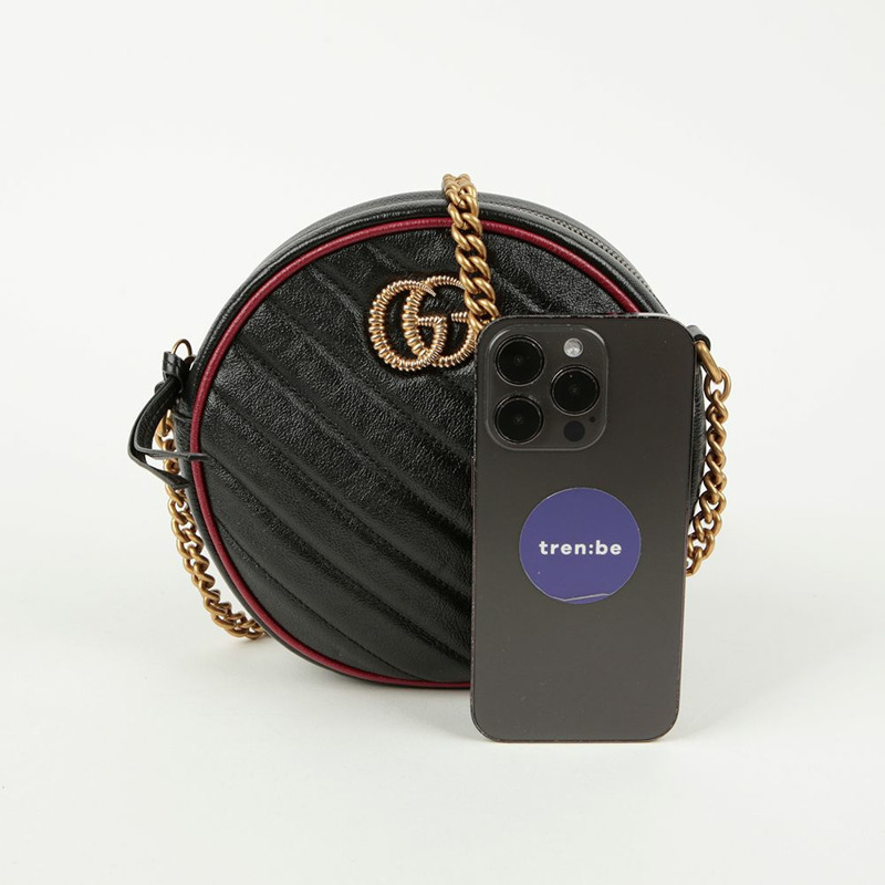 【包稅】GUCCI 550154 Marmont 迷你圓形單肩斜背包-6