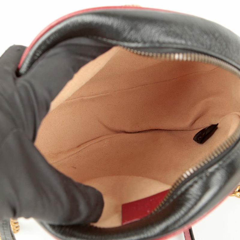 【包稅】GUCCI 550154 Marmont 迷你圓形單肩斜背包-7