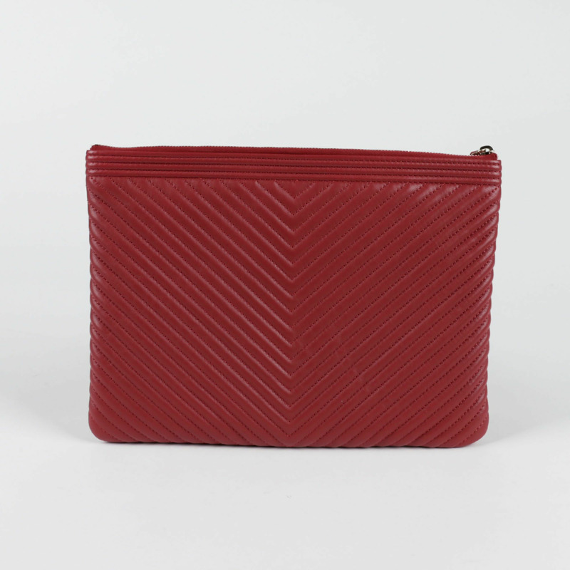 【包稅】CHANEL 男孩中號手拿包-3