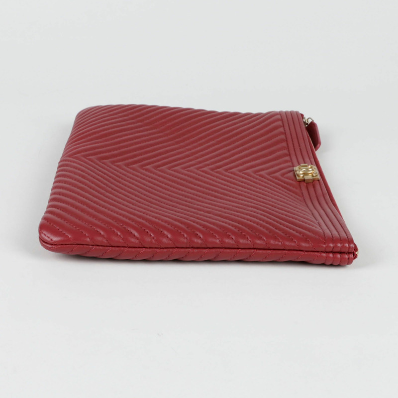 【包稅】CHANEL 男孩中號手拿包-6