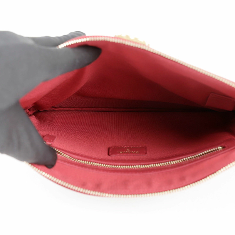 【包稅】CHANEL 男孩中號手拿包-8