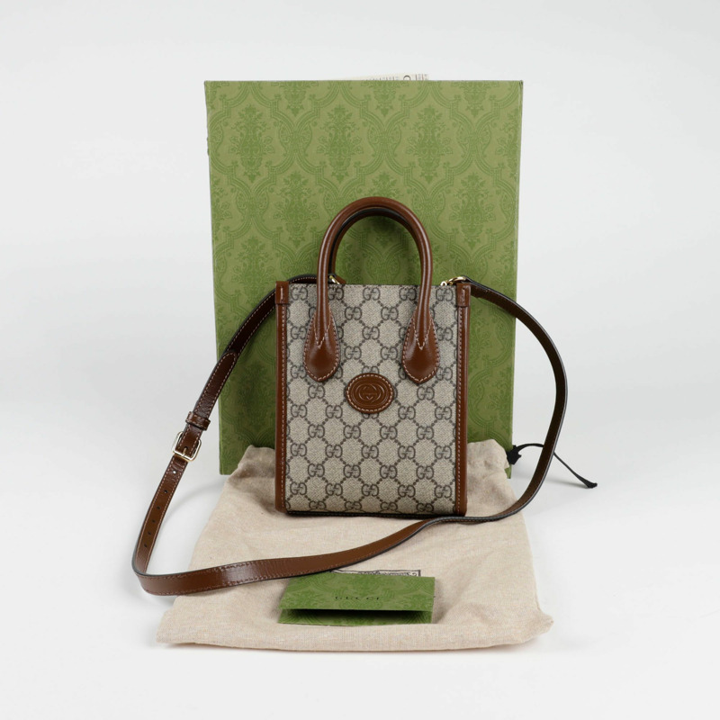 【包稅】GUCCI 互扣式G迷你手提單肩包 671623-0