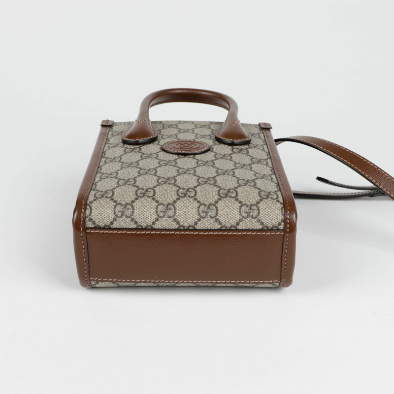 【包稅】GUCCI 互扣式G迷你手提單肩包 671623-4