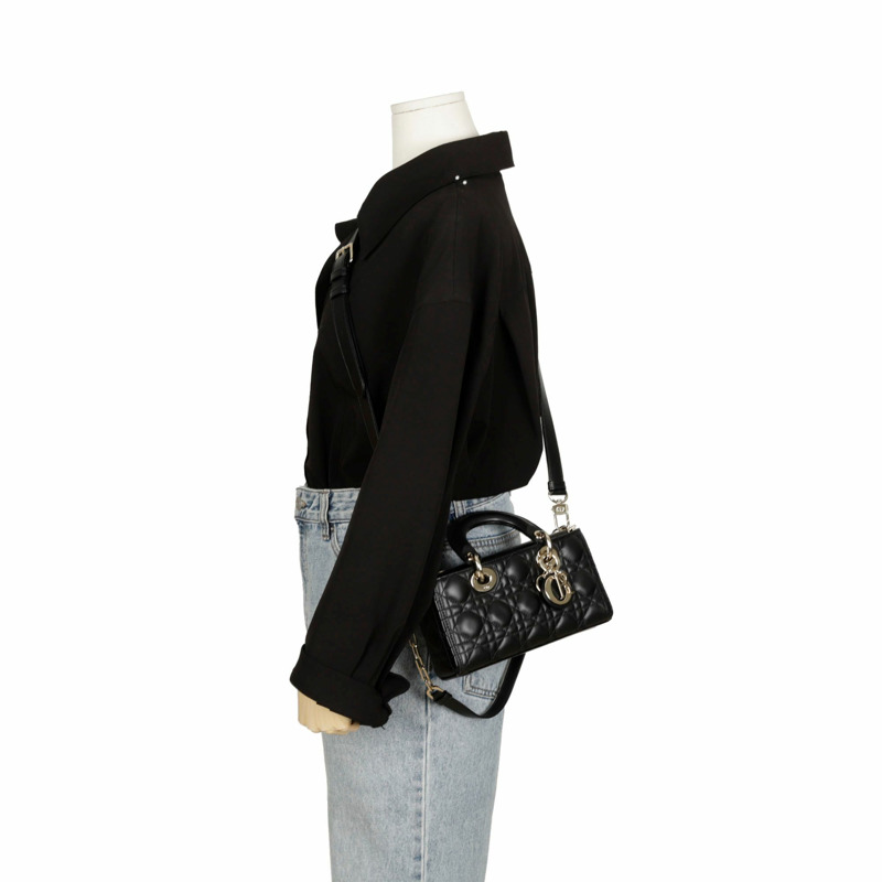 【包稅】DIOR Lady Di Joy 小號手提單肩包-12