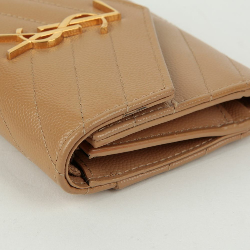 SAINT LAURENT Monogram 緊湊型三折皮夾 403943-6