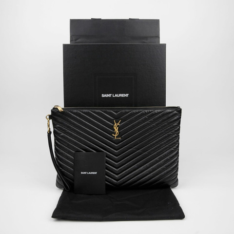 SAINT LAURENT Monogram 資料夾手拿包 440222