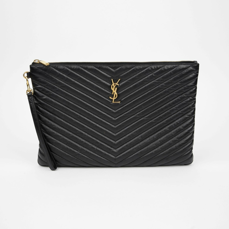 SAINT LAURENT Monogram 資料夾手拿包 440222-1