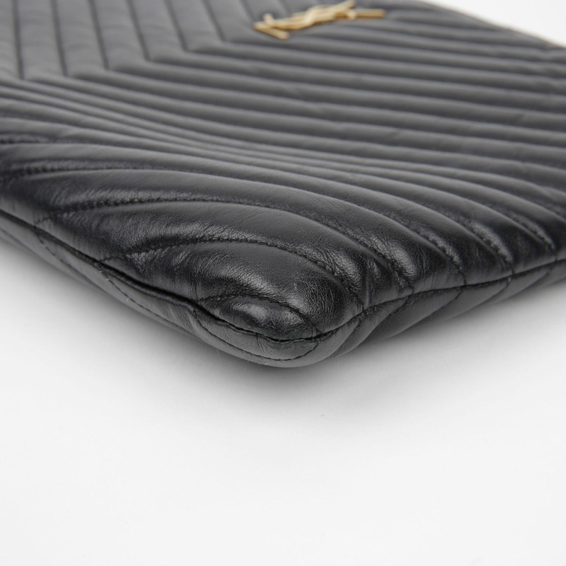 SAINT LAURENT Monogram 資料夾手拿包 440222-12