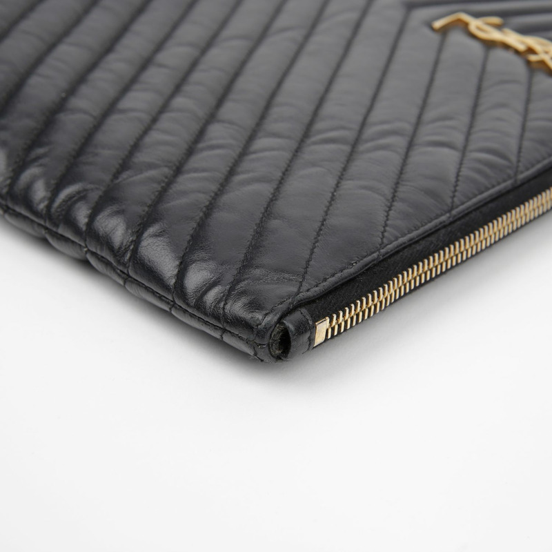 SAINT LAURENT Monogram 資料夾手拿包 440222-13