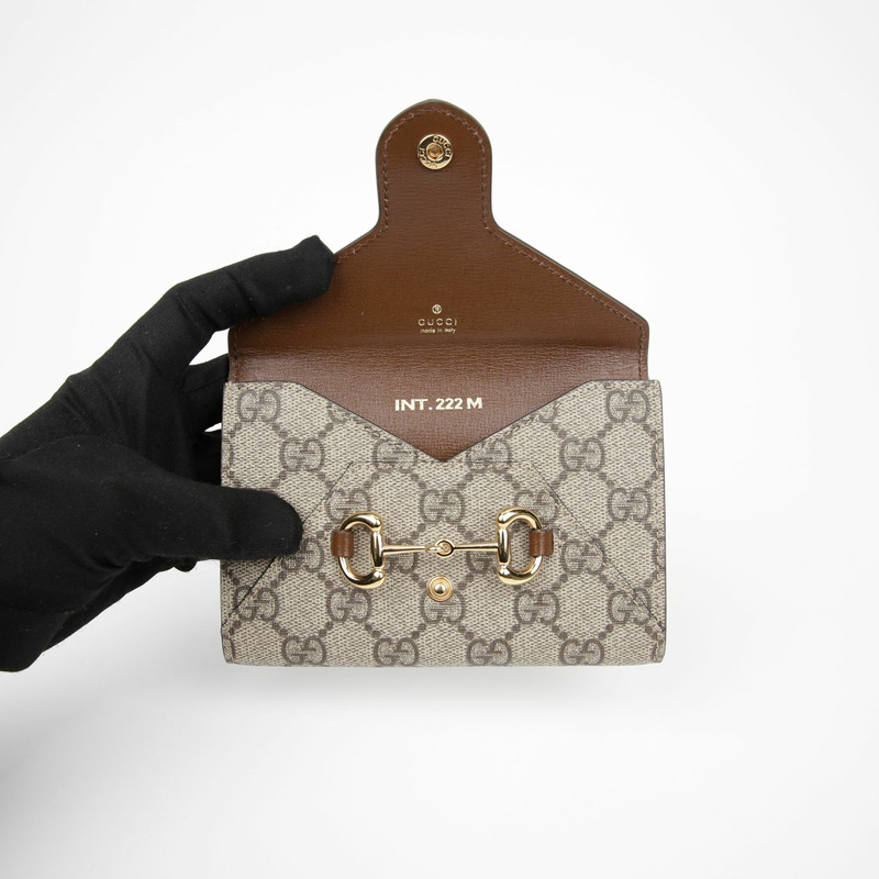 GUCCI Horsebit 1955 卡包錢包-5