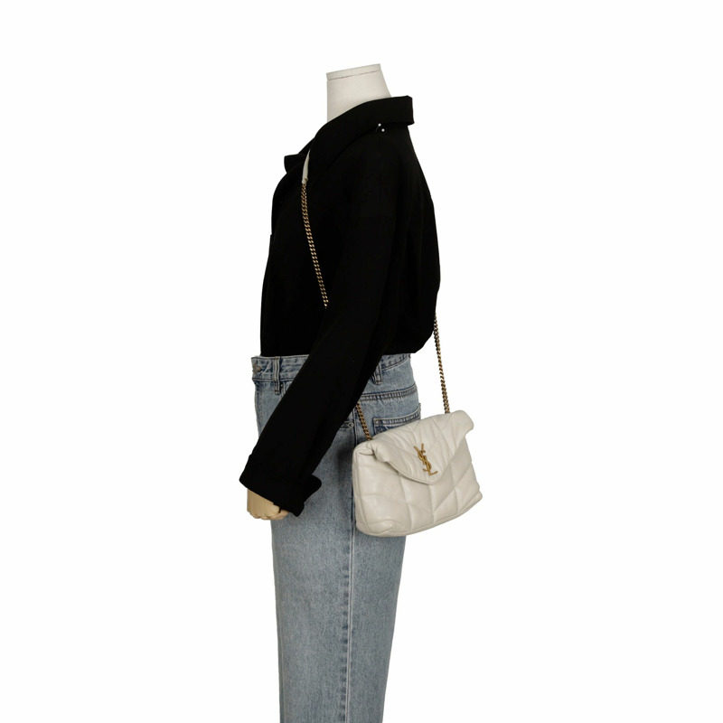 SAINT LAURENT Lulu Puffer 迷你斜背包-13