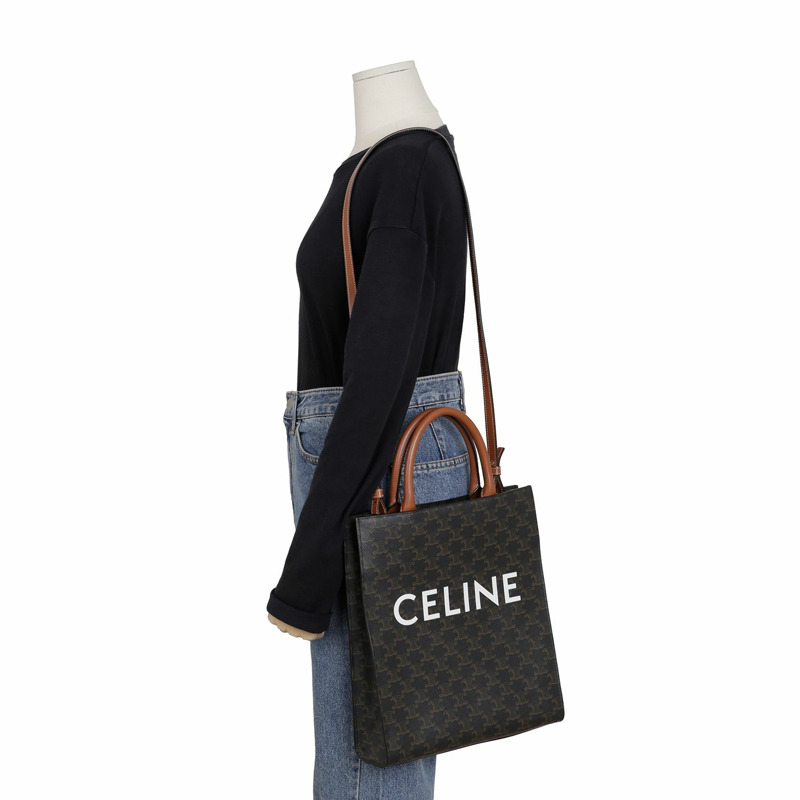 CELINE Vertical Cabas 小號托特單肩包-6