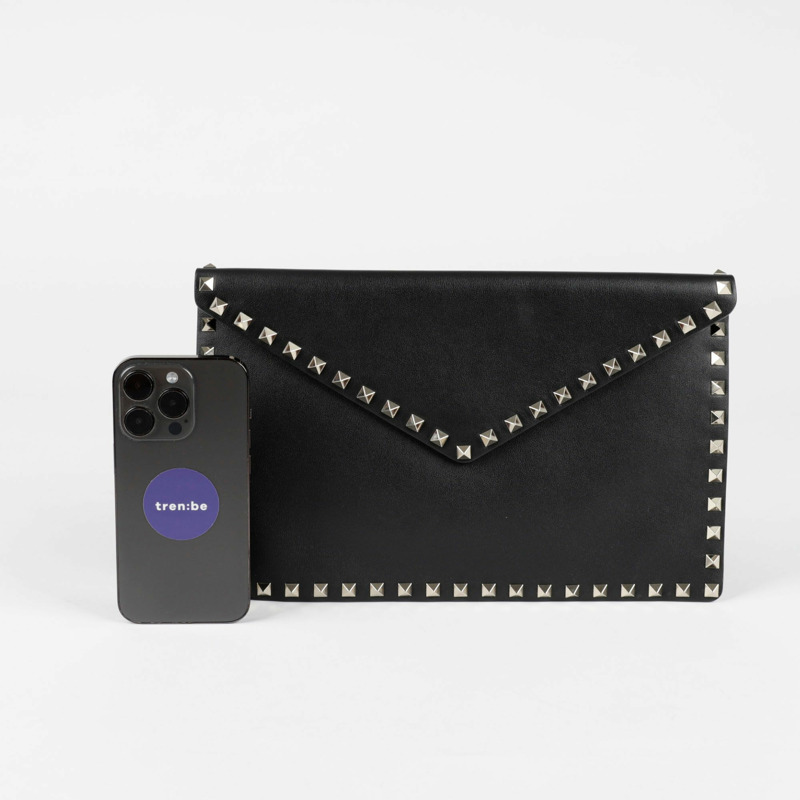 VALENTINO Rockstud 信封手拿包-7