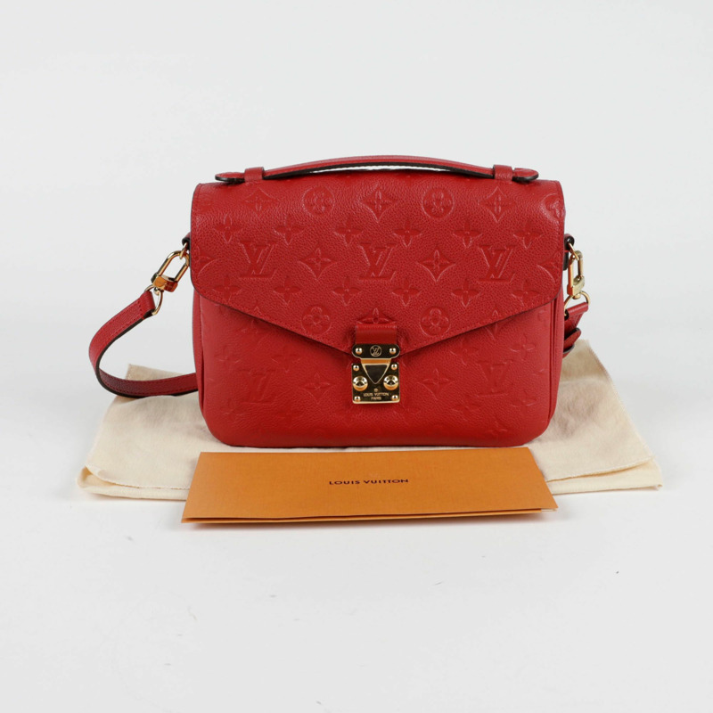 【包稅】LOUIS VUITTON Empreinte Pochette Metis 中型托特單肩包-0