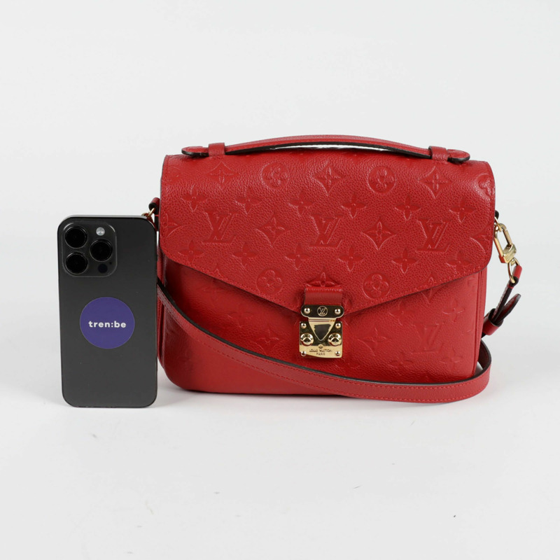 【包稅】LOUIS VUITTON Empreinte Pochette Metis 中型托特單肩包-9