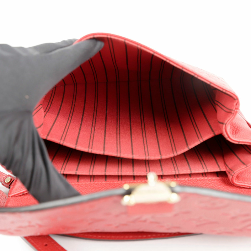 【包稅】LOUIS VUITTON Empreinte Pochette Metis 中型托特單肩包-10