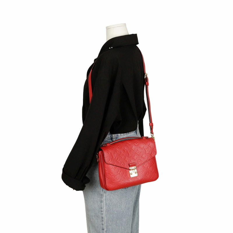 【包稅】LOUIS VUITTON Empreinte Pochette Metis 中型托特單肩包-12