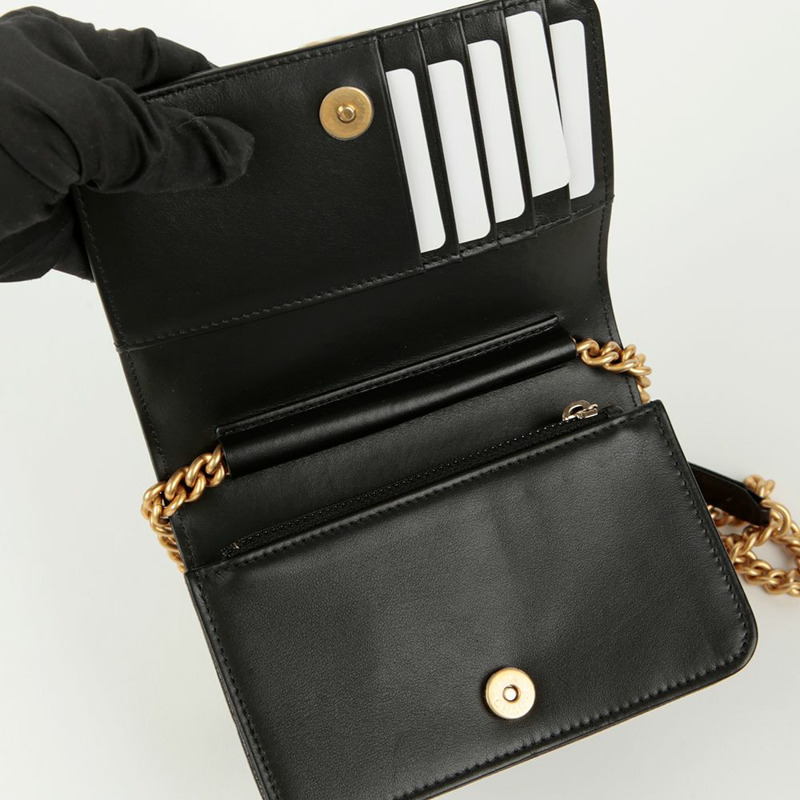 CHANEL Caviar Skin Boy 迷你 WOC 斜背包-7