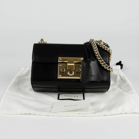 GUCCI 掛鎖小號鏈條單肩斜背包 409487